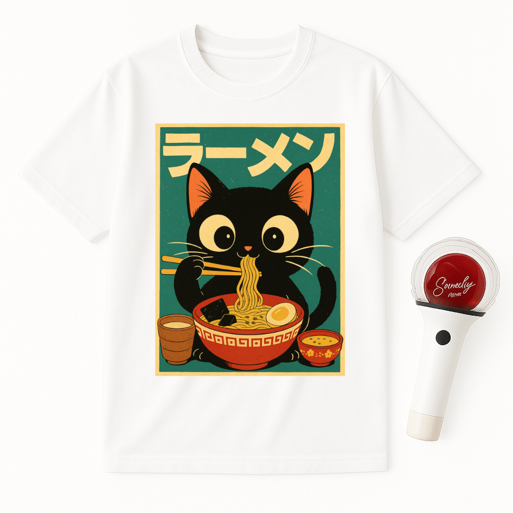 JAPANESE CAT RAMEN UNISEX T-SHIRT
