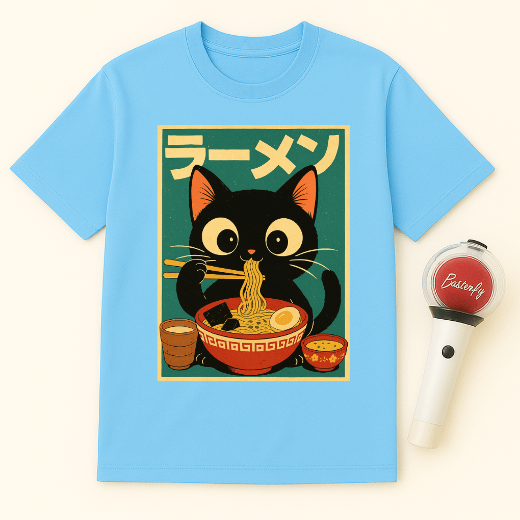 JAPANESE CAT RAMEN UNISEX T-SHIRT