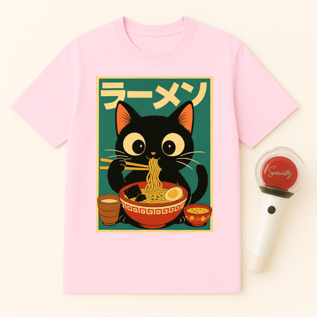 JAPANESE CAT RAMEN UNISEX T-SHIRT