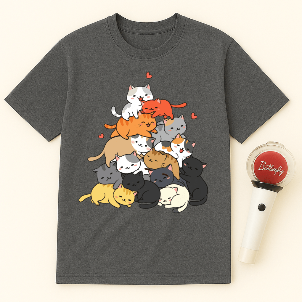 PILE CATS UNISEX T-SHIRT