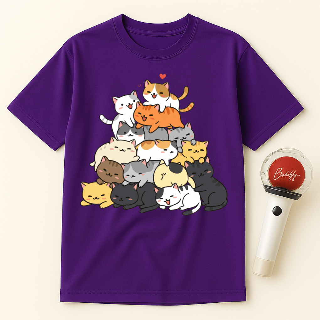 PYRAMID OF CATS UNISEX T-SHIRT