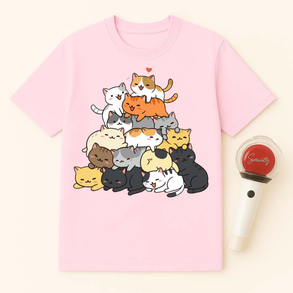 PYRAMID OF CATS UNISEX T-SHIRT