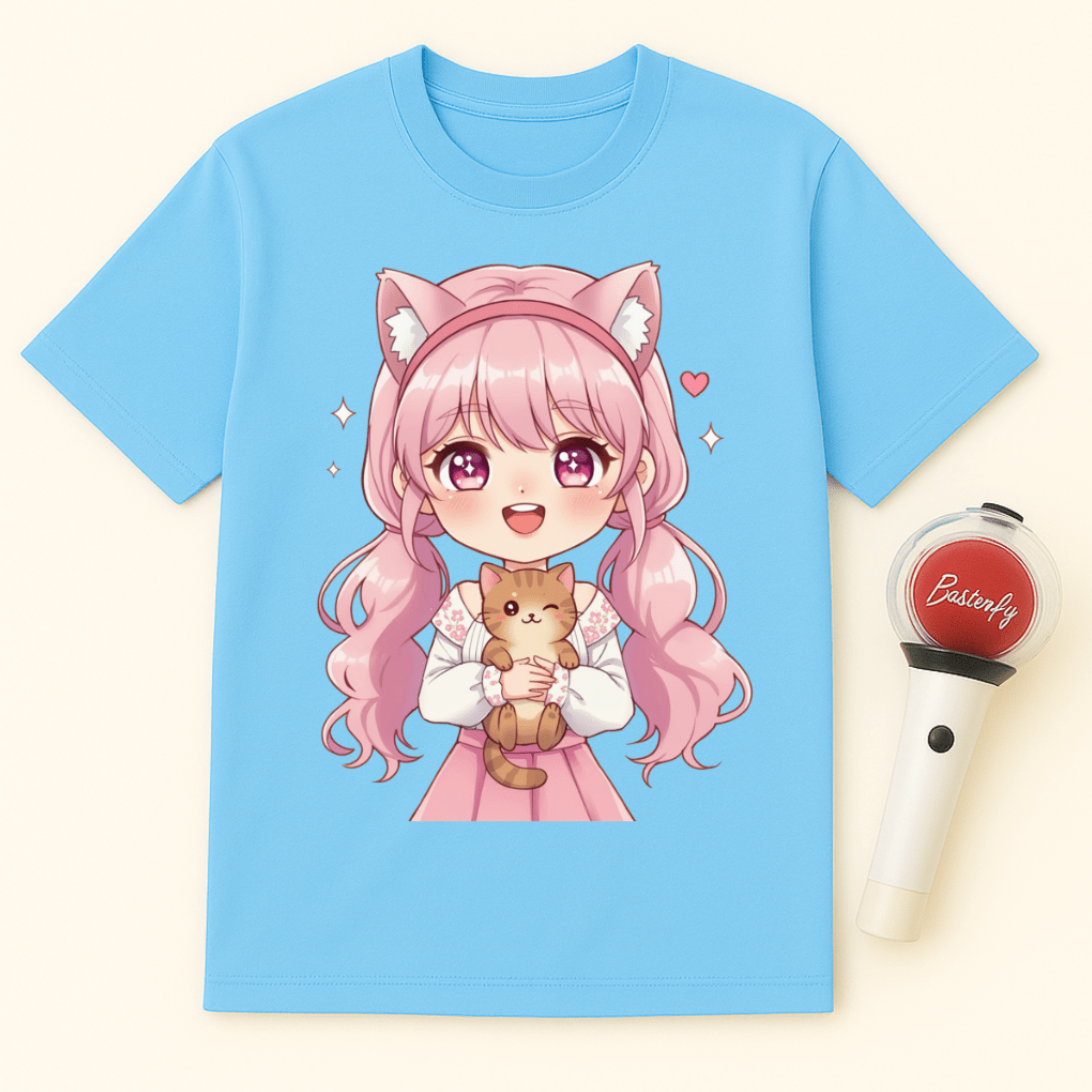 GIRL KITTEN T-SHIRT