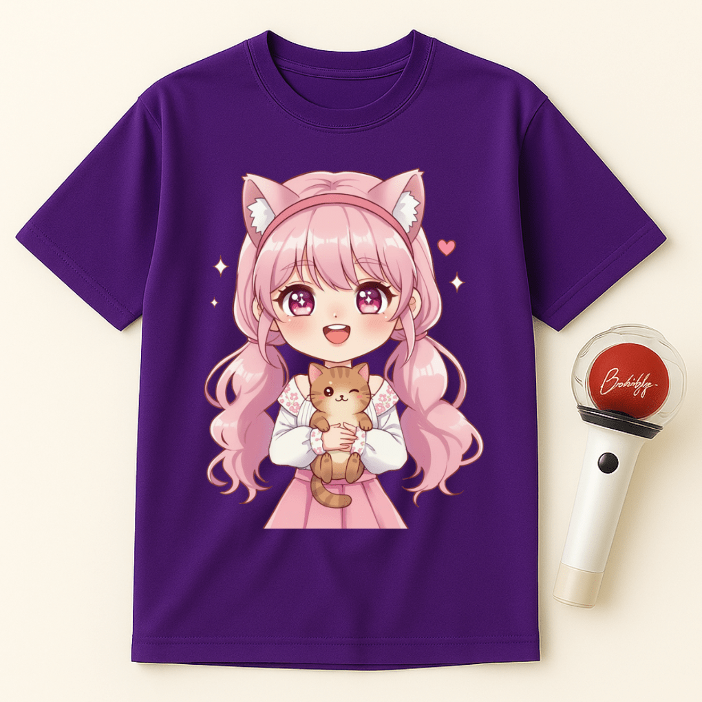 GIRL KITTEN T-SHIRT
