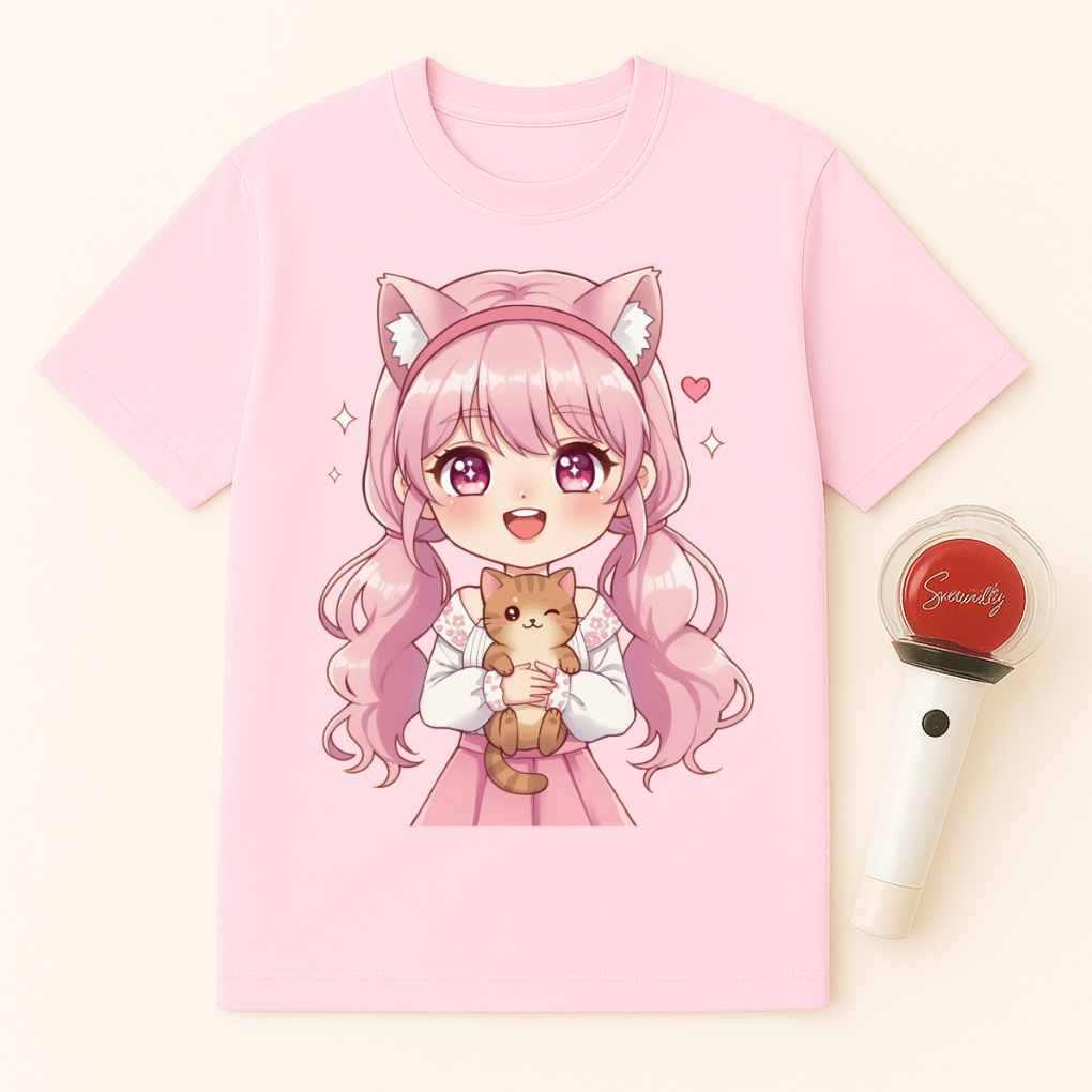 GIRL KITTEN T-SHIRT