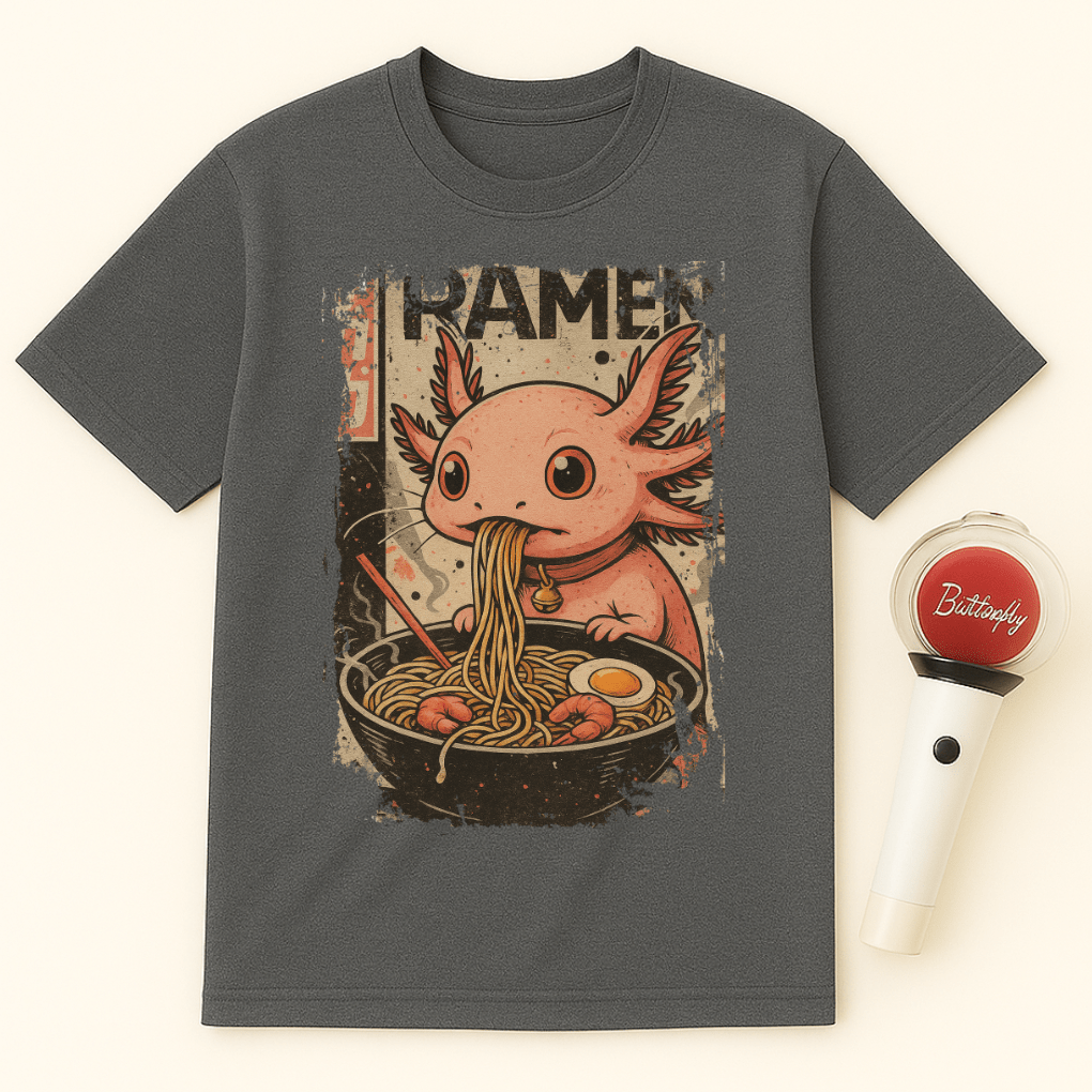 AXOLOTL RAMEN BOWL UNISEX T-SHIRT