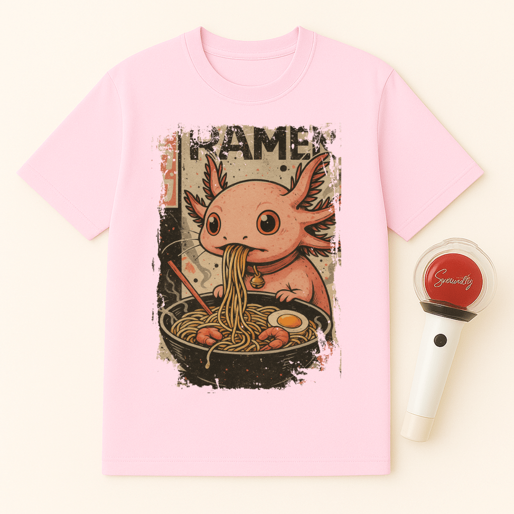 AXOLOTL RAMEN BOWL UNISEX T-SHIRT