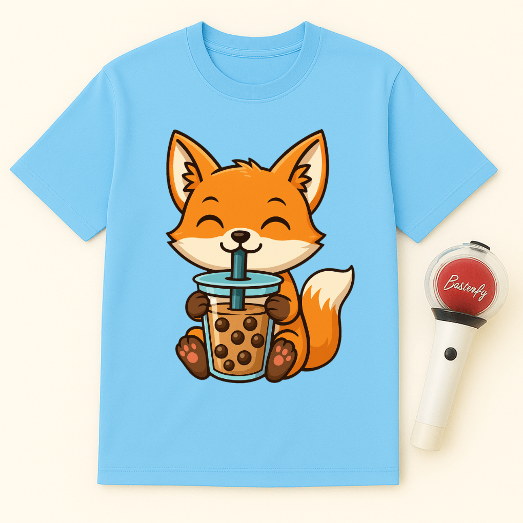 FOX BOBA TEA UNISEX T-SHIRT