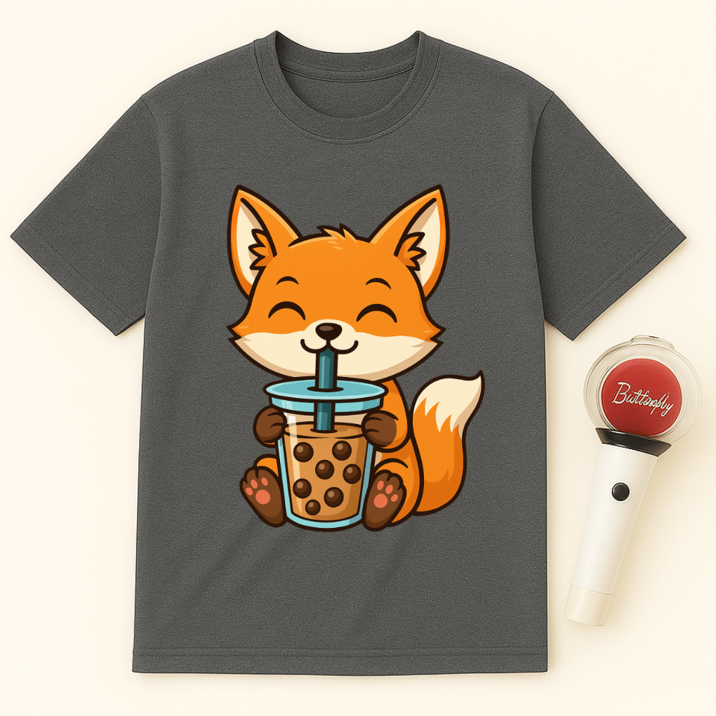 FOX BOBA TEA UNISEX T-SHIRT