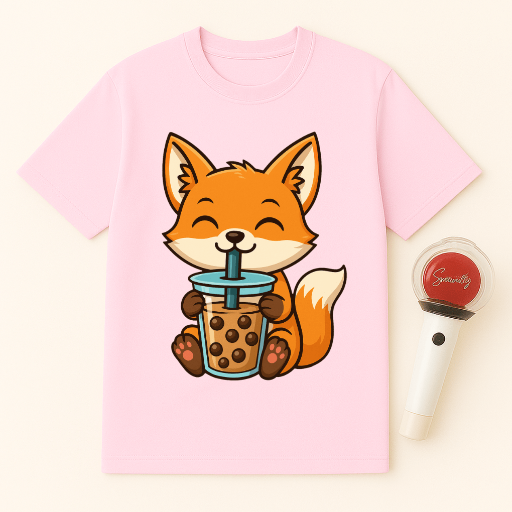 FOX BOBA TEA UNISEX T-SHIRT