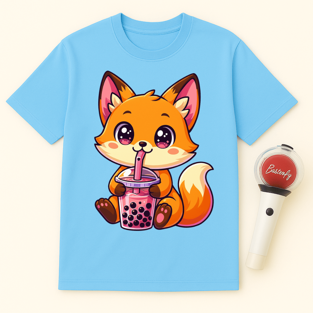 KAWAII FOX BOBA UNISEX T-SHIRT