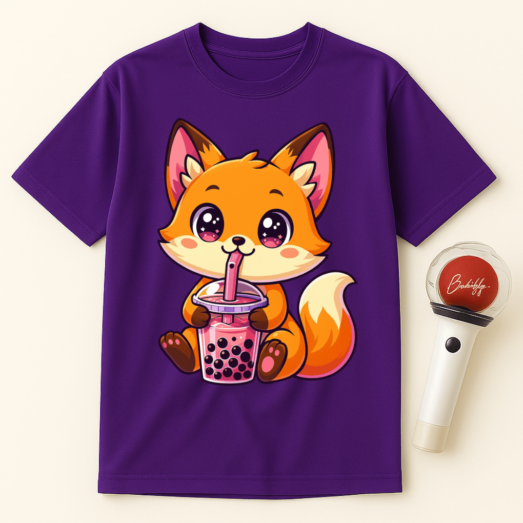 KAWAII FOX BOBA UNISEX T-SHIRT