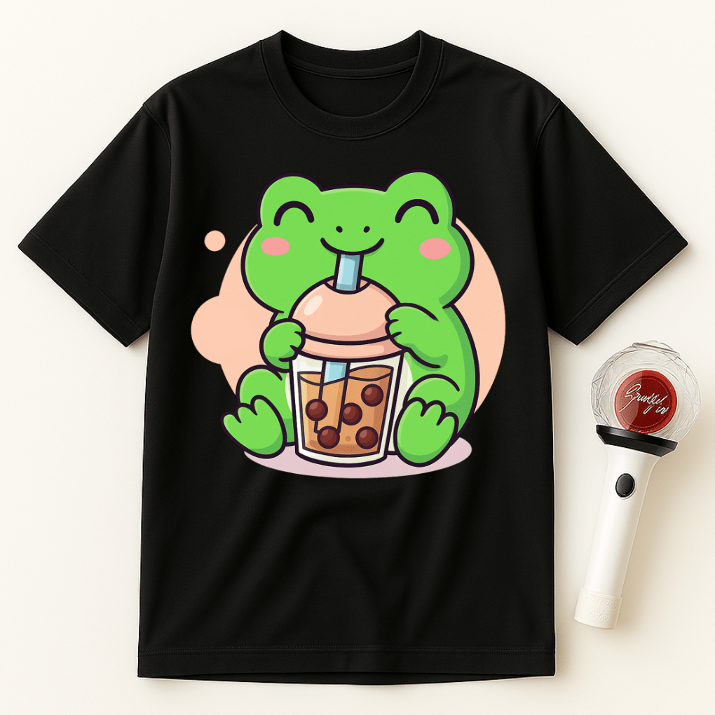 BOBA TEA FROG UNISEX T-SHIRT