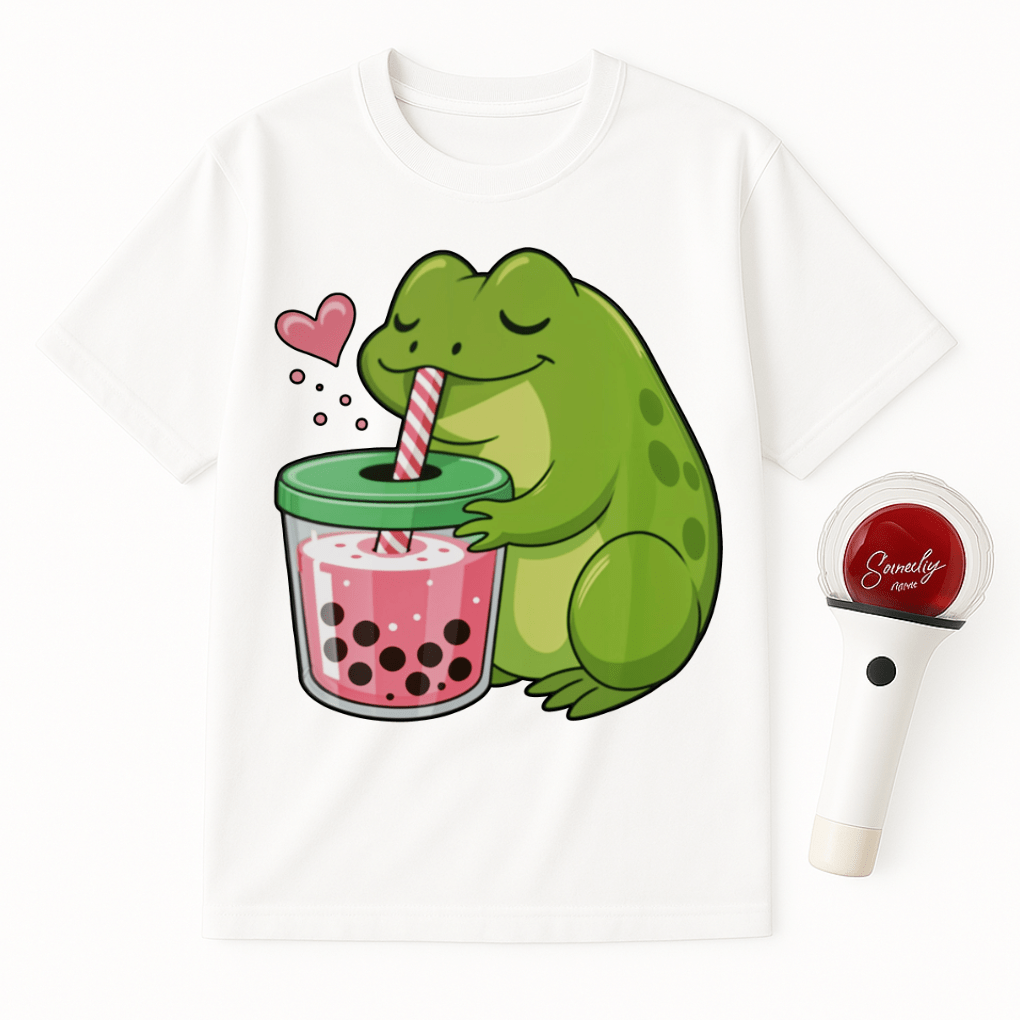 FROG BUBBLE TEA UNISEX T-SHIRT
