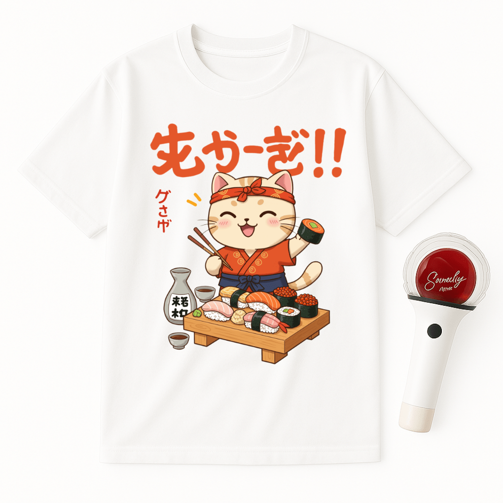 SUSHI CAT CHEF UNISEX T-SHIRT