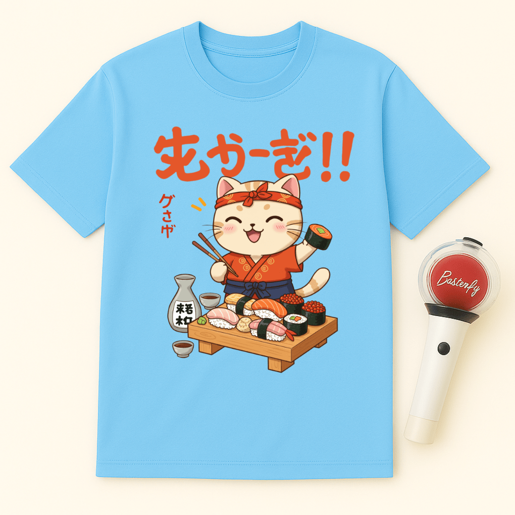 SUSHI CAT CHEF UNISEX T-SHIRT