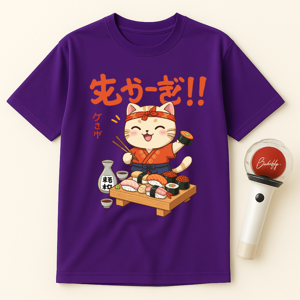 SUSHI CAT CHEF UNISEX T-SHIRT