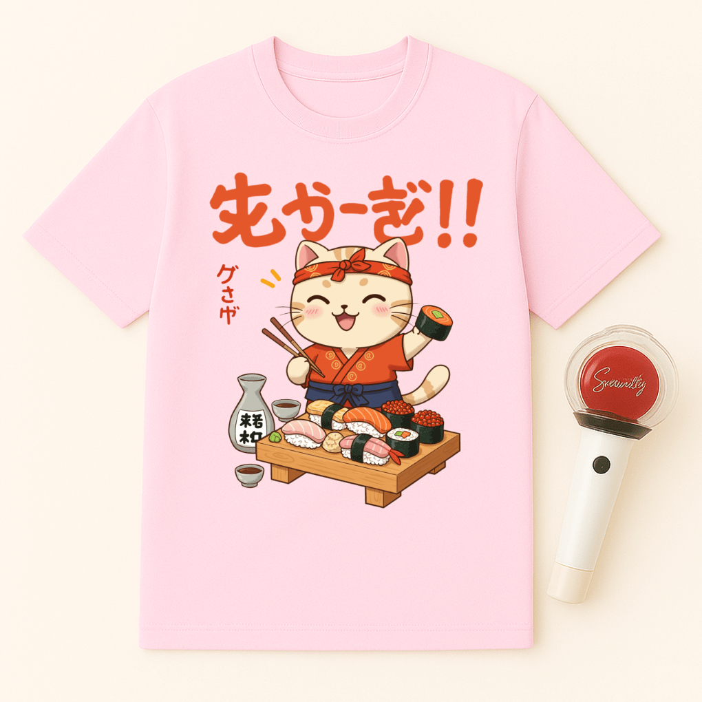 SUSHI CAT CHEF UNISEX T-SHIRT
