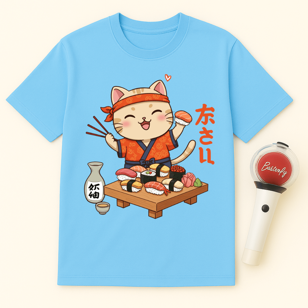 SUSHI CHEF CAT UNISEX T-SHIRT