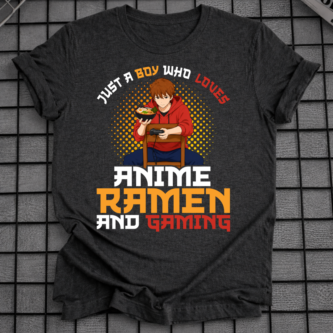 ANIME RAMEN & GAMING T-SHIRT