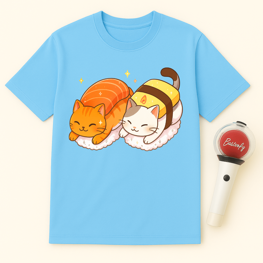 CAT SUSHI DUO UNISEX T-SHIRT