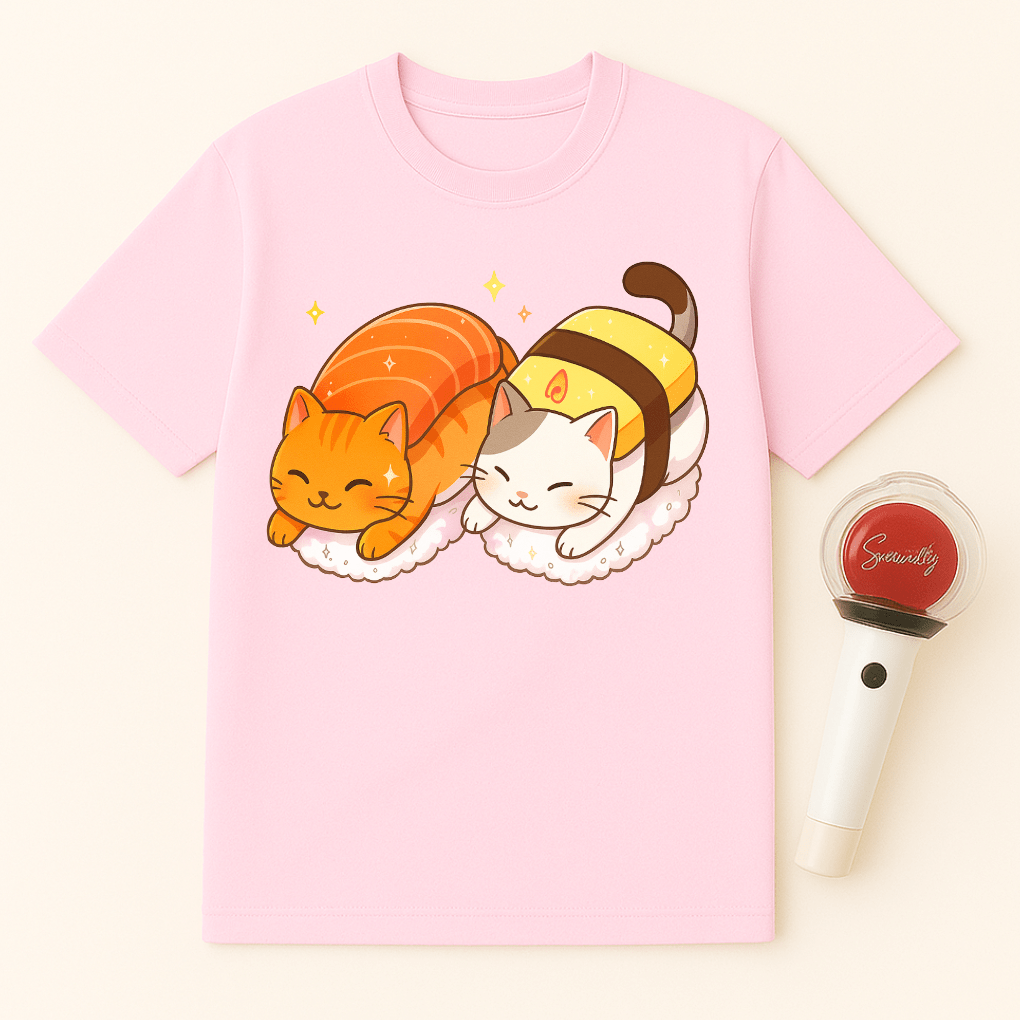 CAT SUSHI DUO UNISEX T-SHIRT