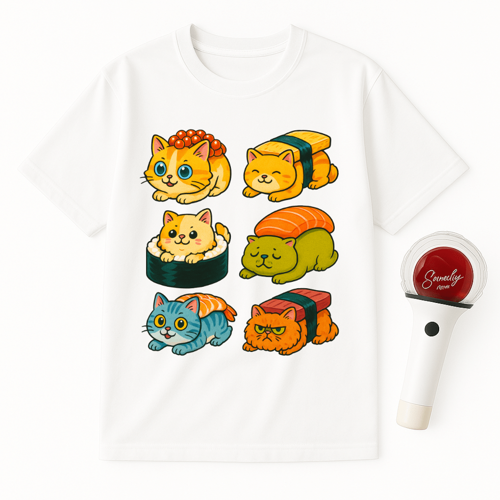 SUSHI CAT UNISEX T-SHIRT