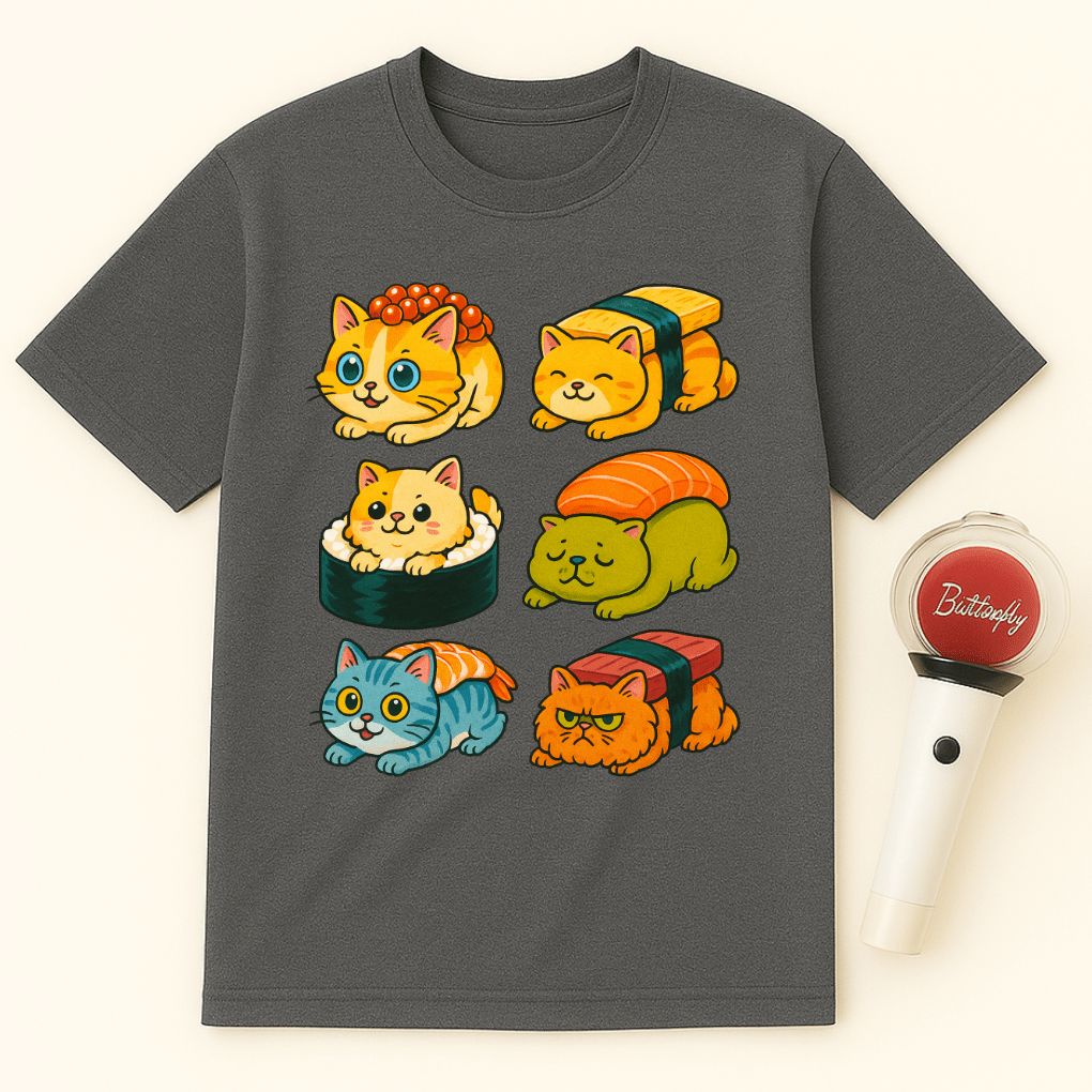 SUSHI CAT UNISEX T-SHIRT