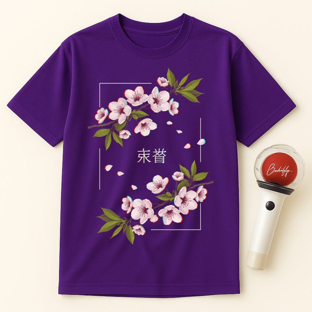 SAKURA BLOSSOM MINIMALIST UNISEX T-SHIRT
