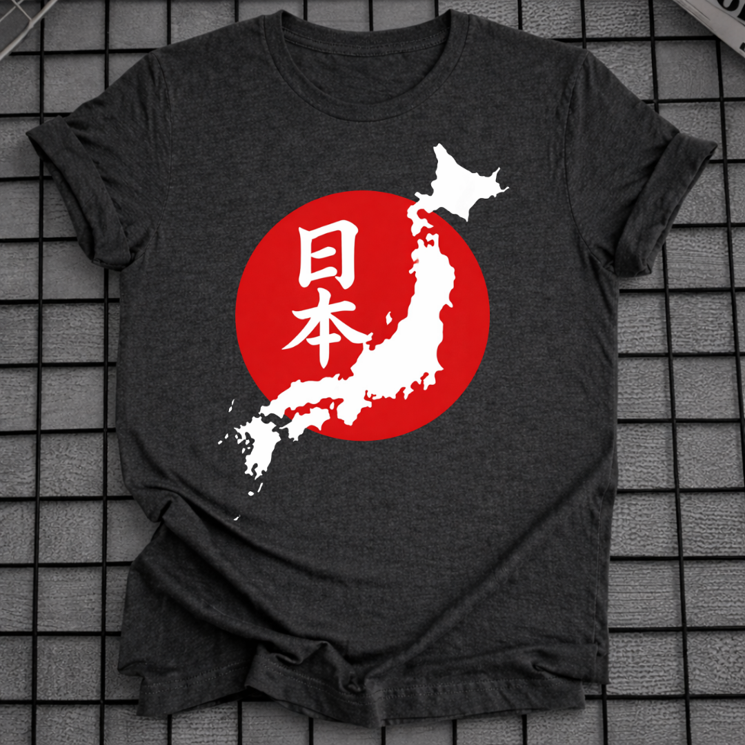 JAPAN KARTE SONNE T-SHIRT