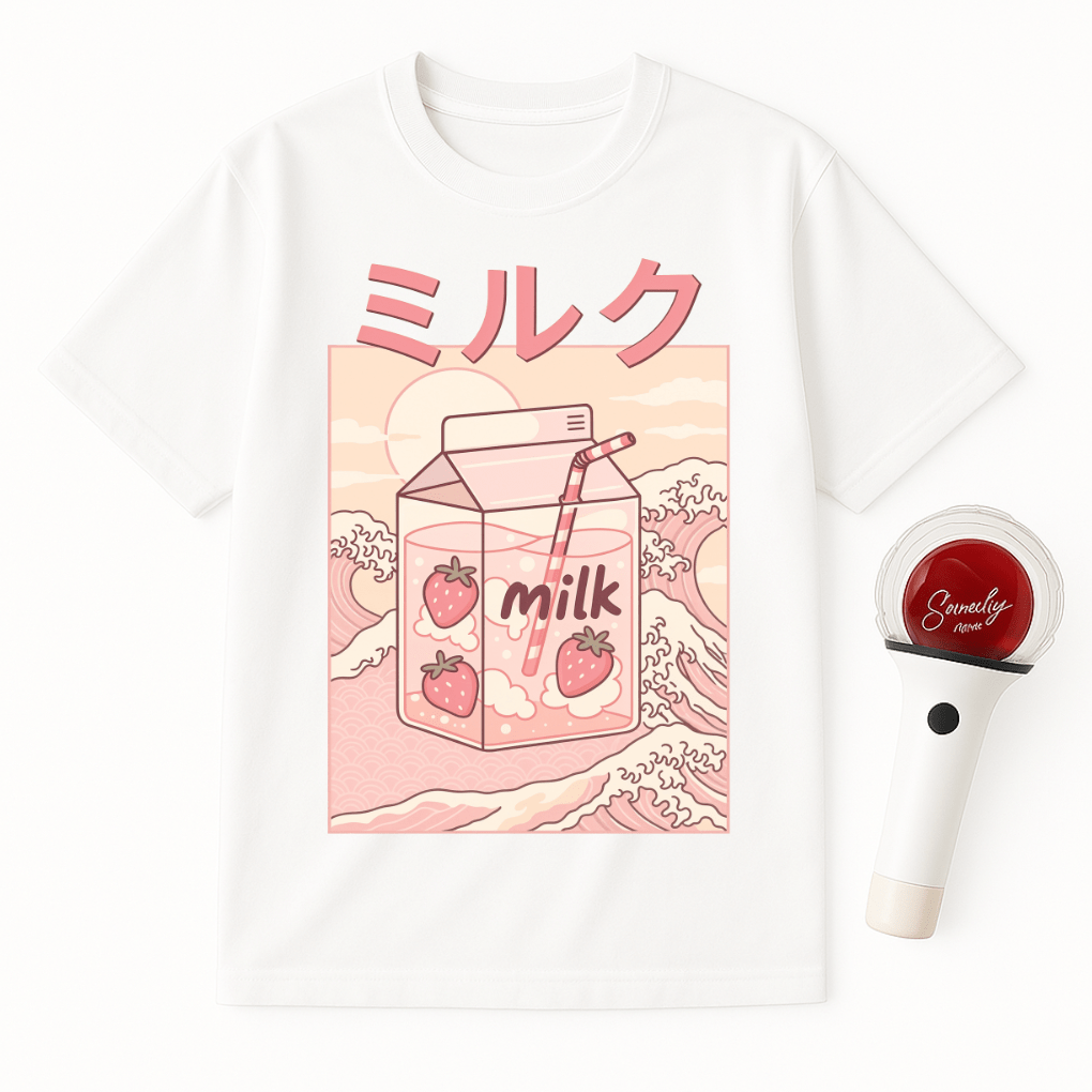 STRAWBERRY MILK CARTON UNISEX T-SHIRT