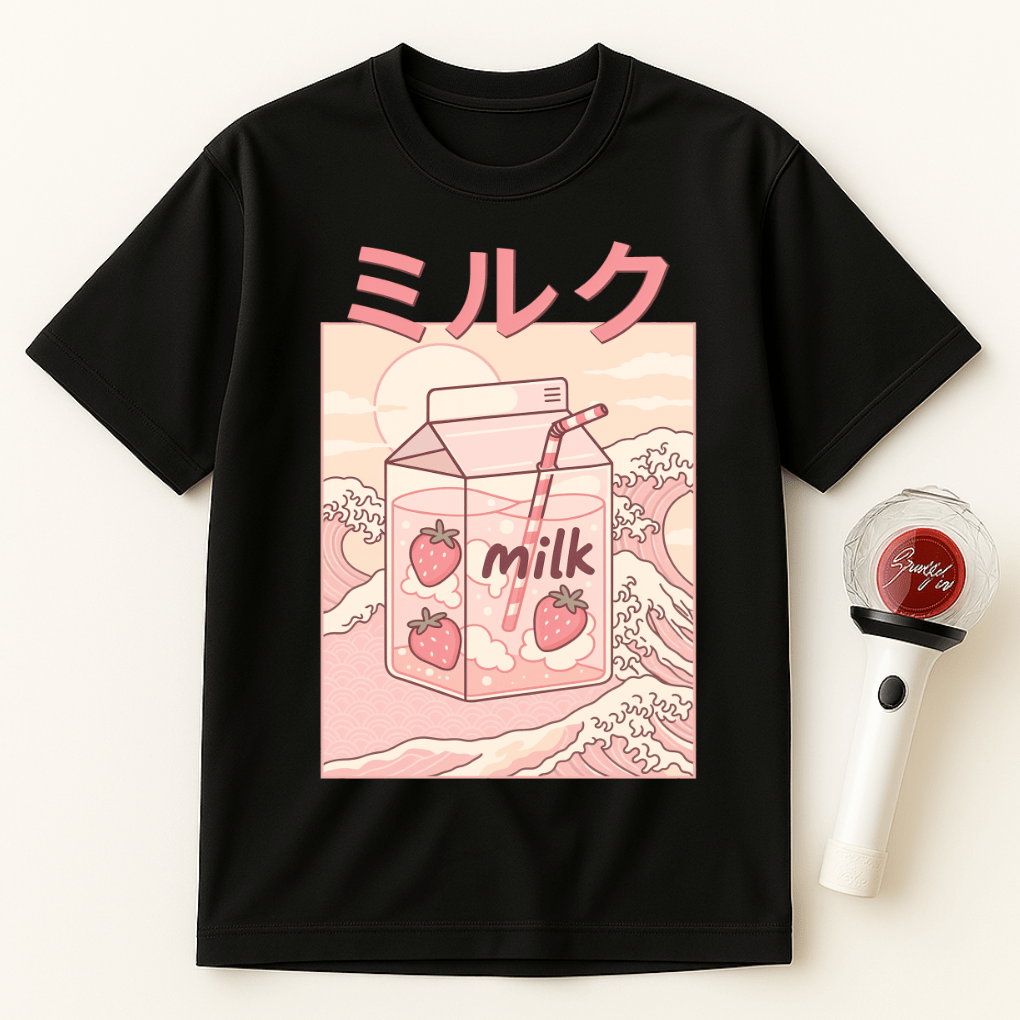 STRAWBERRY MILK CARTON UNISEX T-SHIRT