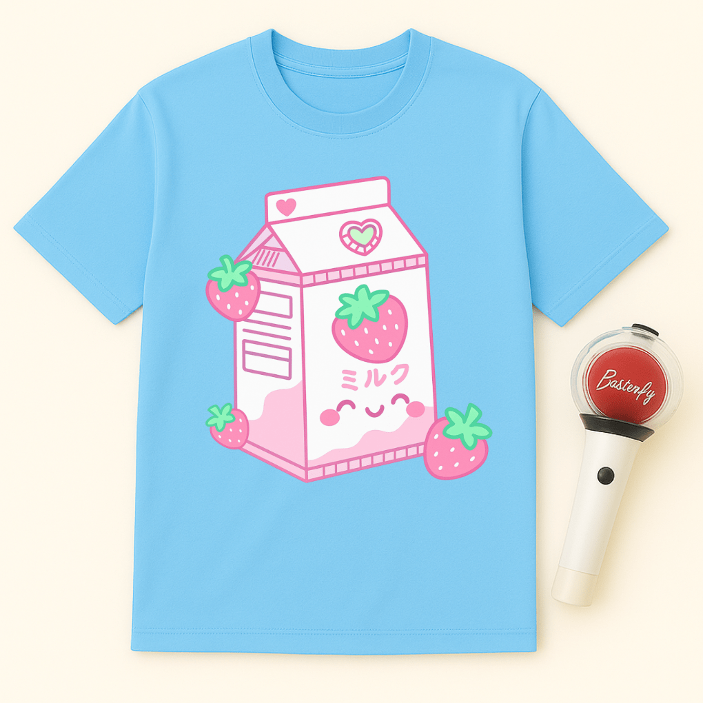 STRAWBERRY MILK CARTON UNISEX T-SHIRT