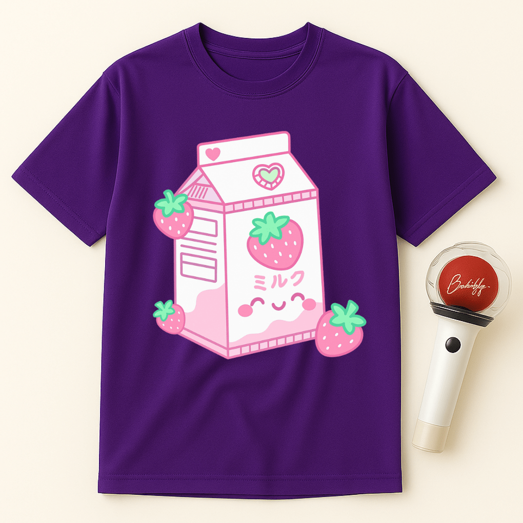 STRAWBERRY MILK CARTON UNISEX T-SHIRT