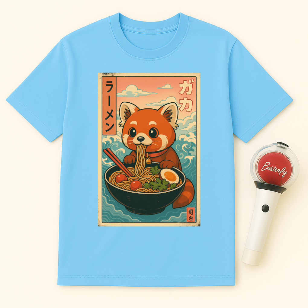 JAPANESE RED PANDA RAMEN UNISEX T-SHIRT
