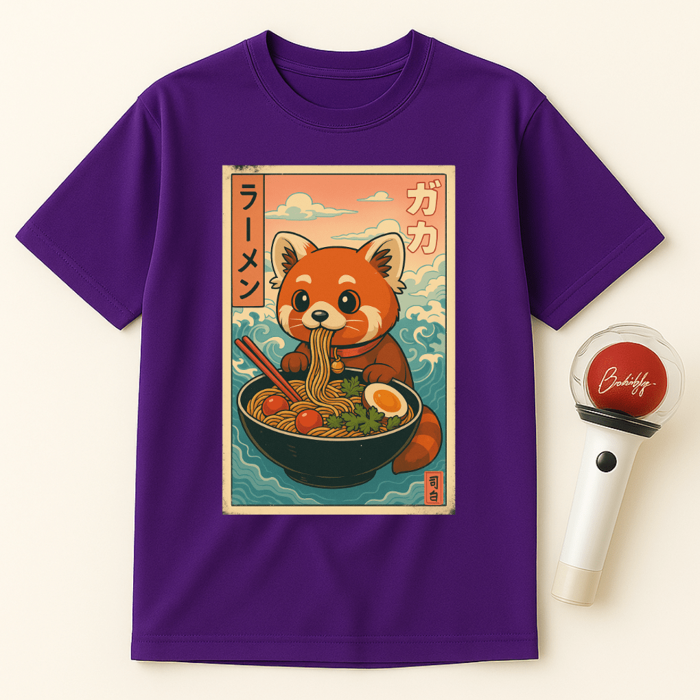 JAPANESE RED PANDA RAMEN UNISEX T-SHIRT