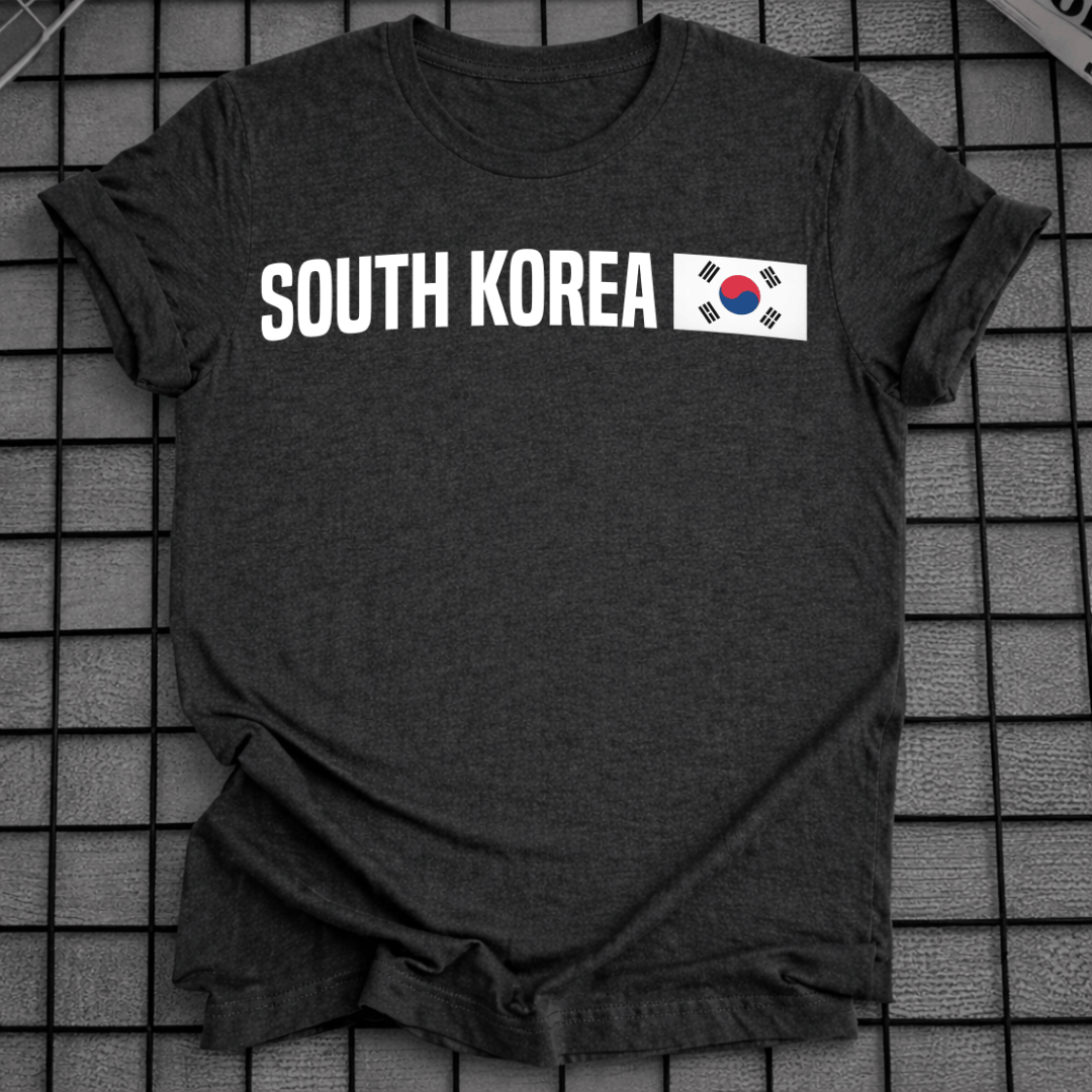 MINIMALISTISCHES KOREANISCHES FLAGGEN-T-SHIRT