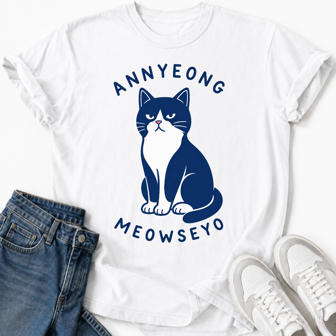 ANNYEONG MEOWSEYO T-SHIRT