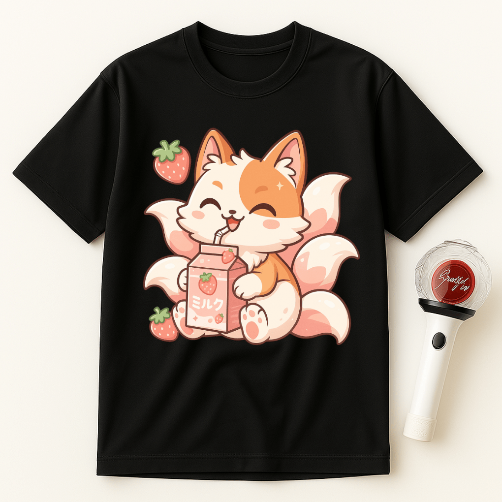 KITSUNE STRAWBERRY MILK T-SHIRT