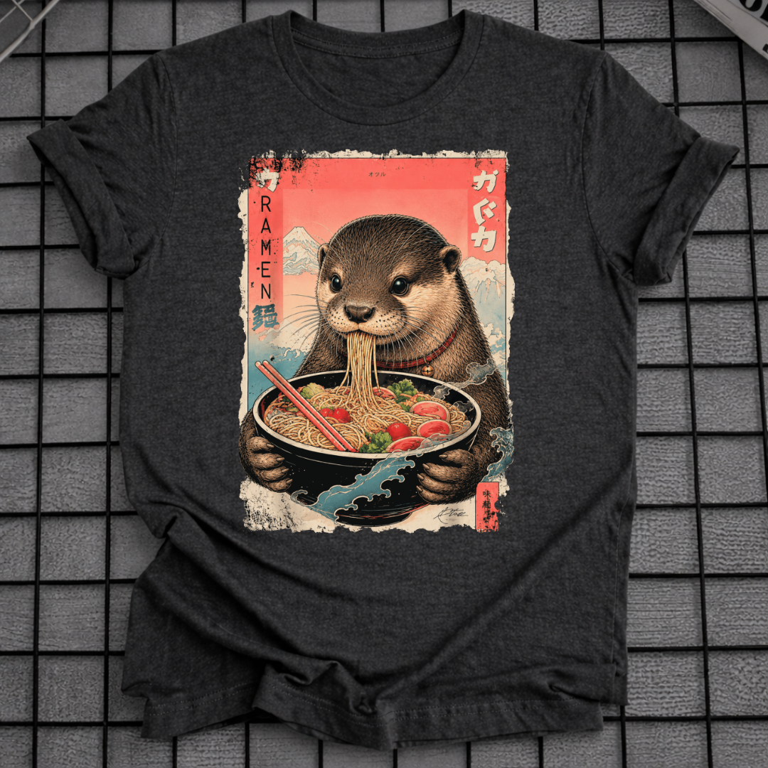 JAPANISCHES OTTER-NUDEL-T-SHIRT