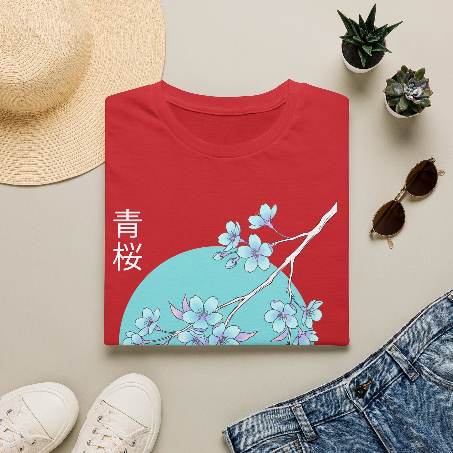 Cherry Blossom Tee — 青桜 Floral Graphic T-Shirt