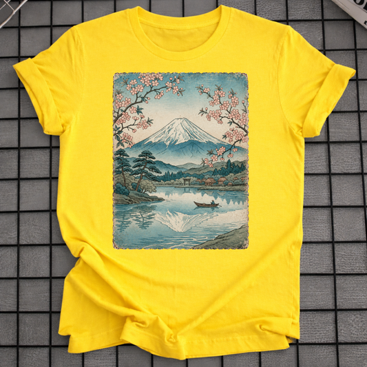 T-SHIRT BERG FUJI KIRSCHBLÜTE