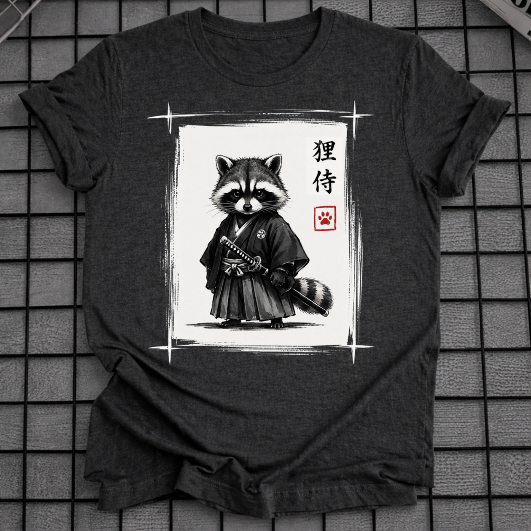 SAMURAI WASCHBÄR T-SHIRT