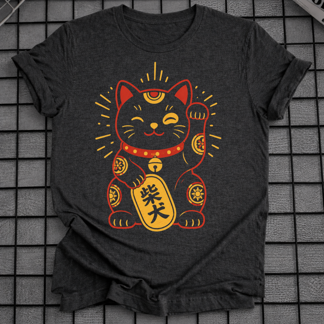 GLÜCKLICHER MANEKI NEKO T-SHIRT