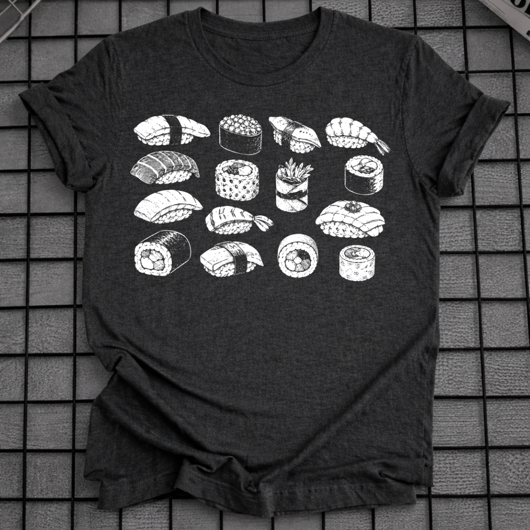 HANDGEZEICHNETES SUSHI T-SHIRT