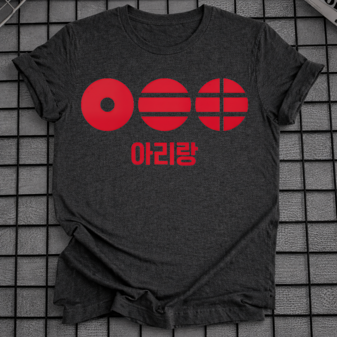 KOREAN RED ARIRANG T-SHIRT