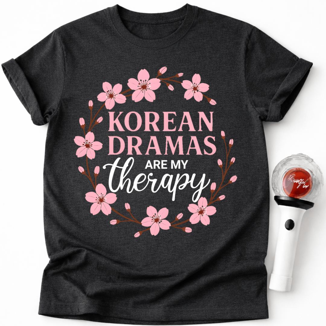 FLORAL KOREAN DRAMA T-SHIRT