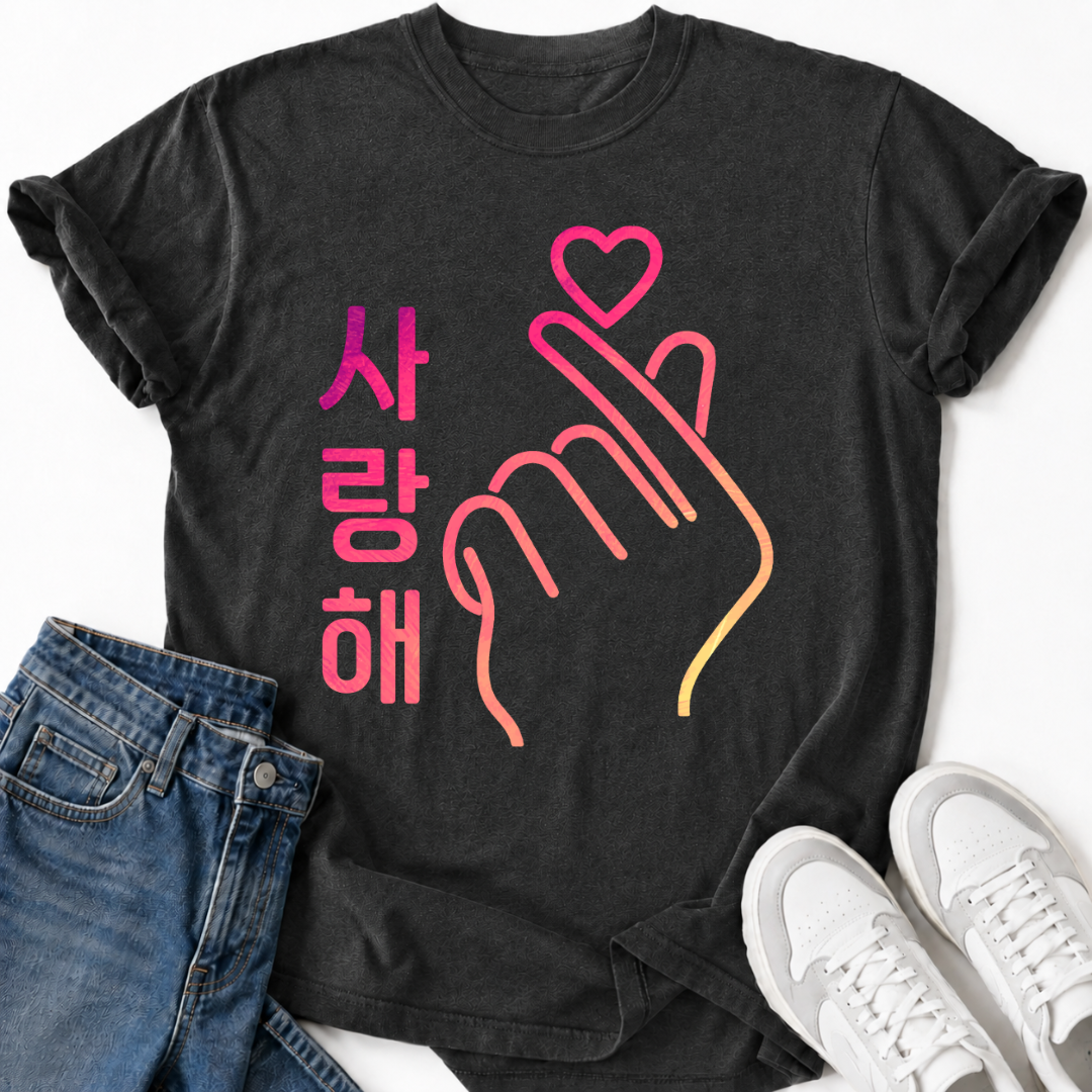 PINK SARANGHAE GESTURE T-SHIRT