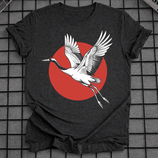KRAN ROT SONNE T-SHIRT