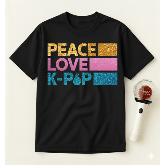 PEACE LOVE K-POP T-SHIRT